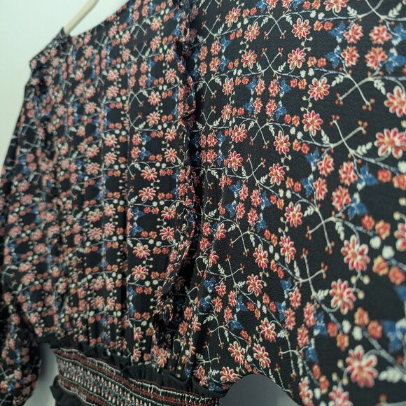 Max Studio red floral cottagecore peasant dress NWOT Size small/medium - Picture 5 of 5